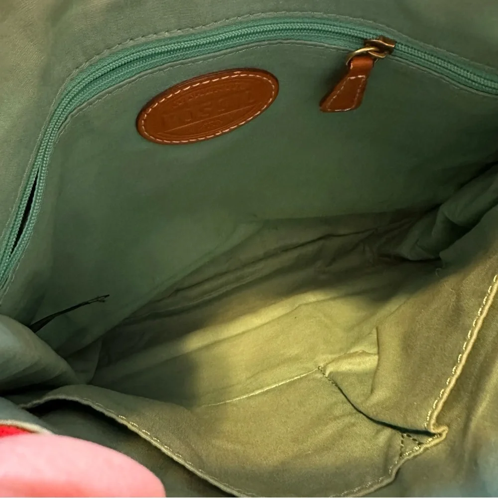 Fossil Crossbody Colorful Fabric